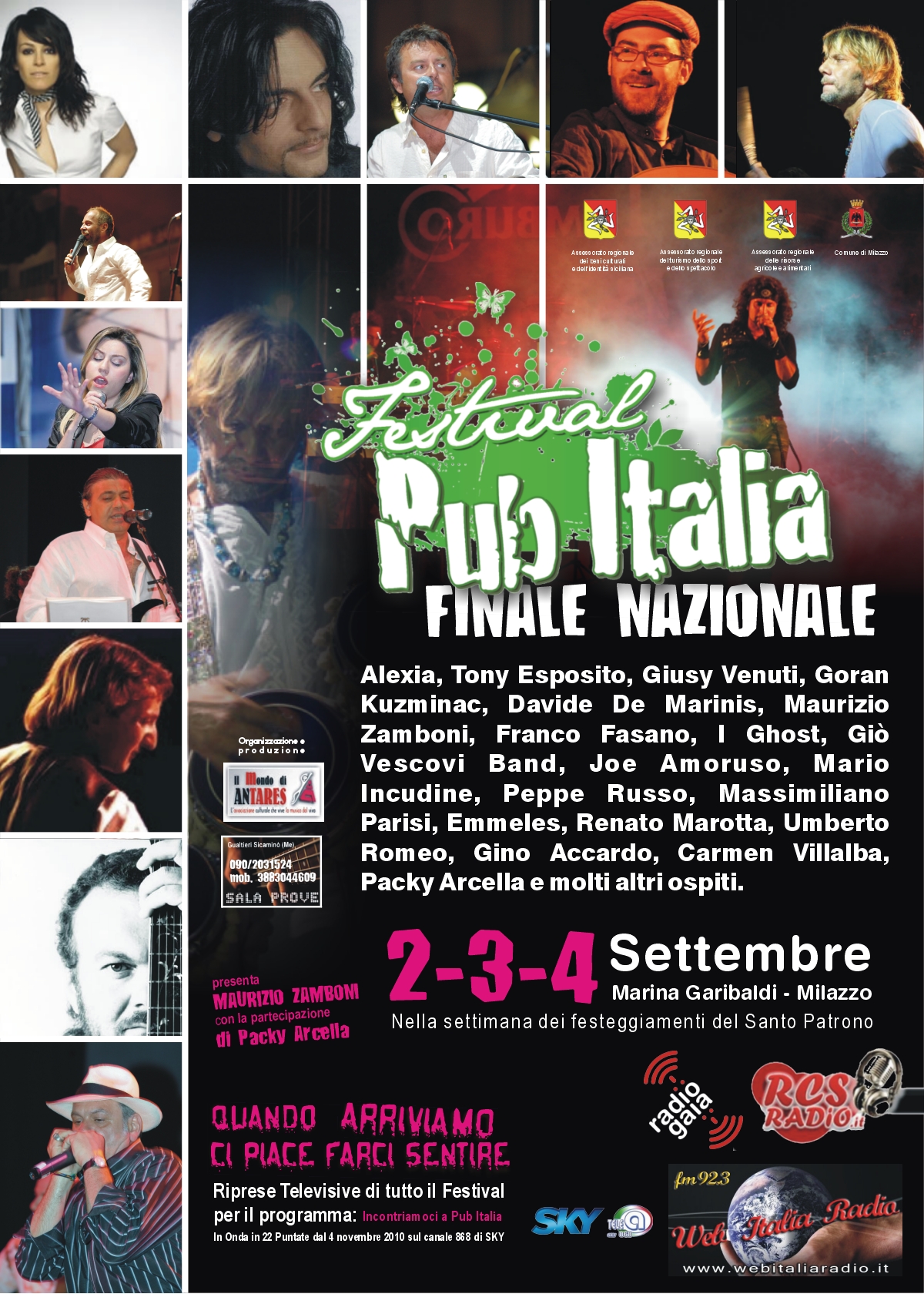 Festival Pub Italia Finale Nazionale A Milazzo Il 2 3 4 Settembre