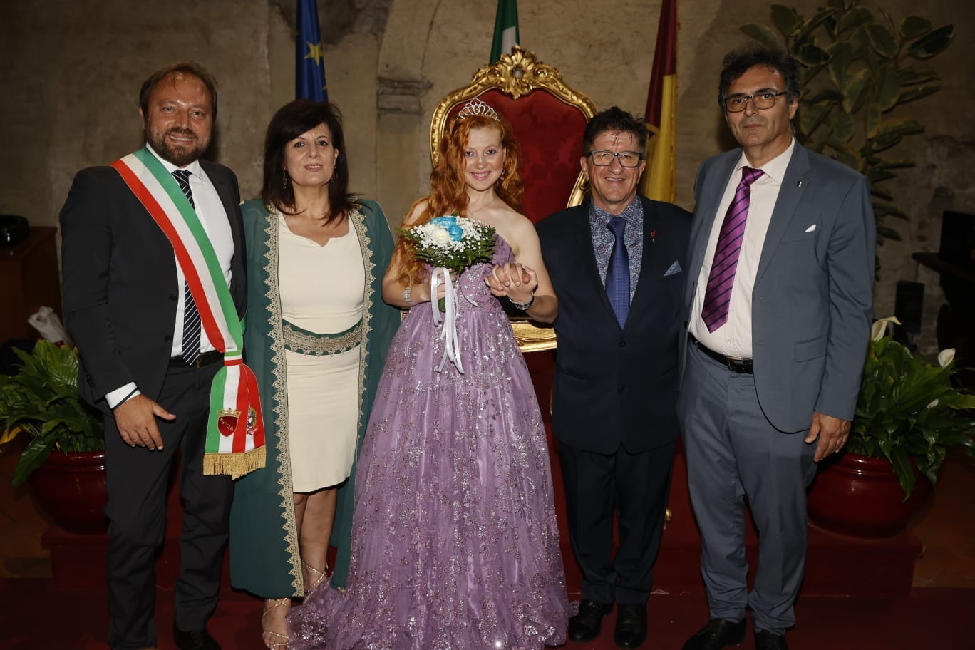 Il produttore cinematografico Gennaro Ruggiero e l'attrice Angelica Loredana Anton, sposi con rito civile alle Terme di Caracalla