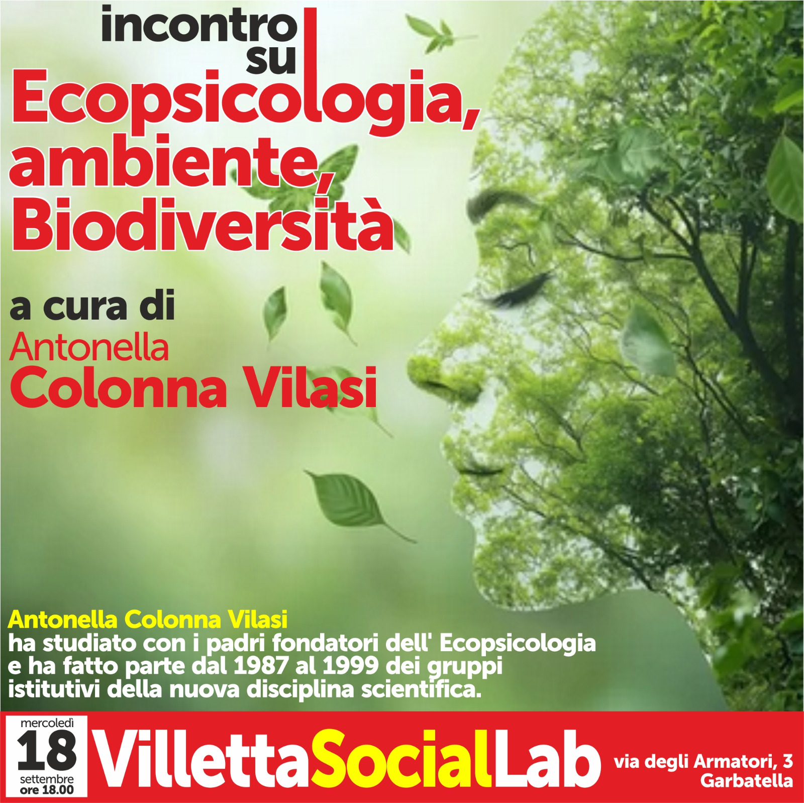 Ecopsicologia, ambiente, biodiversità con Antonella Colonna Vilasi 