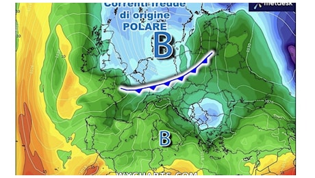 Freddo polare in arrivo, crollo delle temperature e piogge torrenziali. Ecco quando e dove