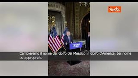 Trump: Cambieremo il nome del Golfo del Messico in Golfo d'America