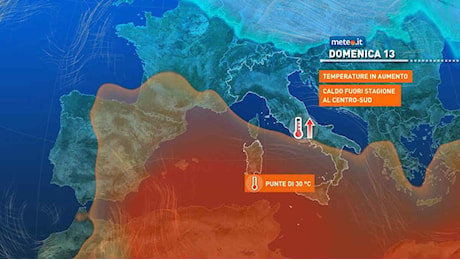 Meteo, weekend del 12-13 ottobre stabile: caldo anomalo al Centro-sud