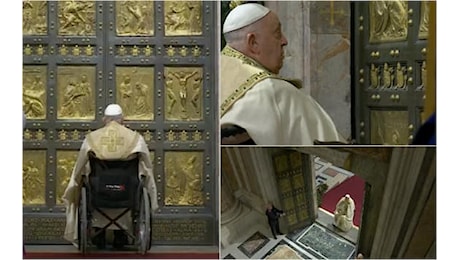 Giubileo 2025, Papa Francesco apre Porta Santa Basilica di San Pietro. FOTO