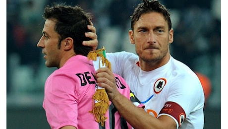 Totti: Del Piero? A qualcuno faceva comodo la rivalità Roma-Juventus. Noi sempre complici, mai nemici