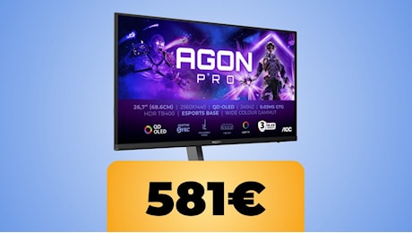 Il monitor da gaming AOC Agon PRO a 240 Hz è in sconto su Amazon per il Black Friday al minimo storico