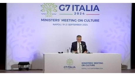 IL VIDEO. Giuli: il G7 Cultura è stato un successo, grande coesione