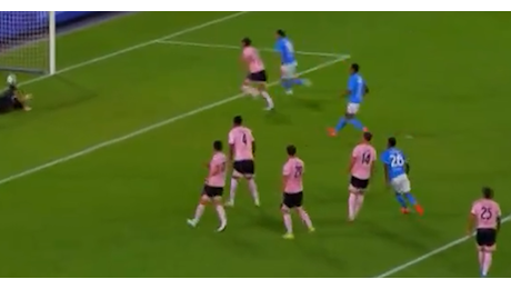 VIDEO Napoli-Palermo 1-0, azzurri subito in vantaggio: papera di Sirigu!