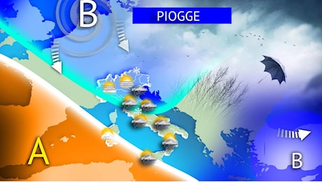 Previsioni meteo, pioggia e neve al Centro-Sud poi arriva il ciclone dell’Immacolata