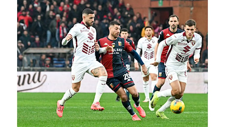 Il Torino non vince da sei partite, solo pareggio con il Genoa: la panchina di Vanoli è a rischio