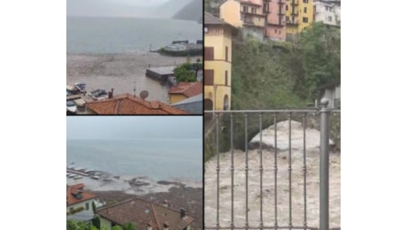 VIDEO Argegno, la spaventosa piena del torrente Telo: sversati nel lago di Como quintali di detriti