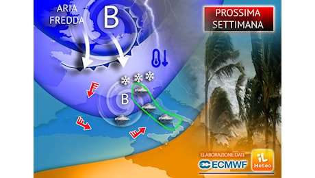 Meteo Prossima Settimana: Irruzione Artica sull'Italia, più Freddo e Neve fin quasi in Pianura