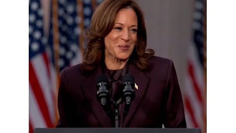 Il discorso di Kamala Harris dopo la sconfitta