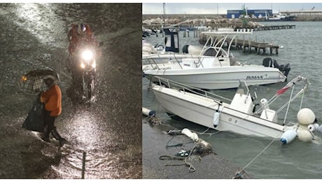 Maltempo: venti di burrasca da Nord a Sud, Capri e Procida isolate. Strade allagate a Palermo. Cosa sta succedendo