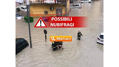 Meteo. Martedì con forte perturbazione, si eleva la possibilità di Nubifragi, le regioni coinvolte