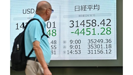 Lunedì nero per le Borse, Europa in rosso dopo tonfo Tokyo