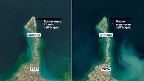 Lago di Garda, registrato il livello più alto dal 1977: nell'arco di un anno due record opposti