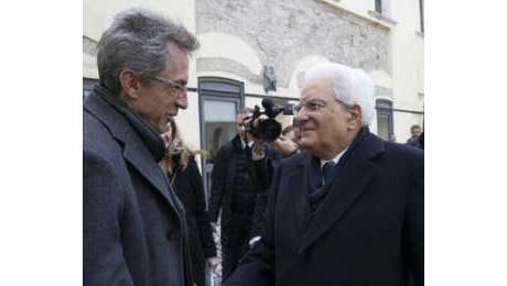 Il sindaco di Napoli Manfredi ricevuto a Villa Rosebery dal presidente della Repubblica Mattarella