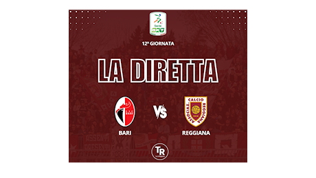 Il LIVE di Bari-Reggiana 2-2. Lucchesi e Gondo riacciuffano i biancorossi!