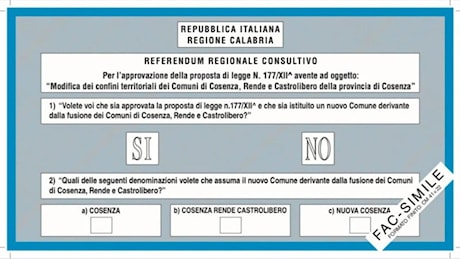 Cosenza, i cittadini dicono No alla maxicittà. Alle urne solo il 26 per cento dei votanti