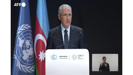 Cop29, il presidente Babayev:  Siamo sulla strada della rovina