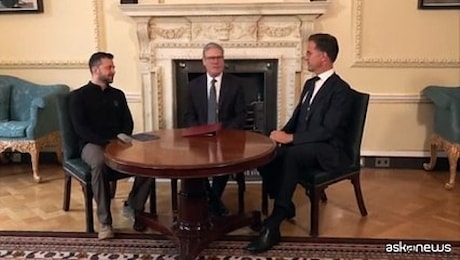 Zelensky e il Segretario Generale Nato Rutte a Downing Street