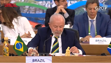 VIDEO G20, Lula: Obiettivo alleanza globale contro la fame e la povertà