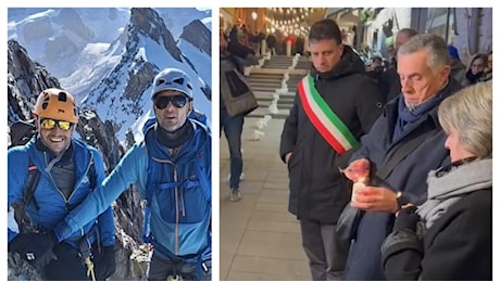 Santarcangelo, il ricordo dei due alpinisti Cristian Gualdi e Luca Perazzini morti sul Gran Sasso: «Ora siete nella vetta più alta»