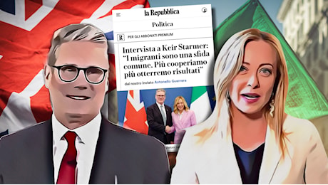 Aiuto, urge Maalox: Starmer elogia Meloni, travaso di bile a sinistra