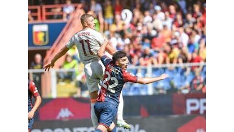 Genoa - Roma 1 - 1, primo gol in giallorosso per Dovbyk