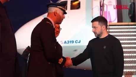 Ucraina, l'arrivo di Zelensky a Roma per l'incontro con Meloni