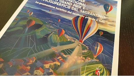Le mongolfiere di Gualdo Cattaneo volano nei francobolli di San Marino