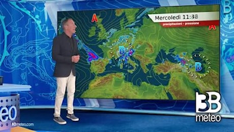 Previsioni meteo video di mercoledì 02 ottobre sull'Italia