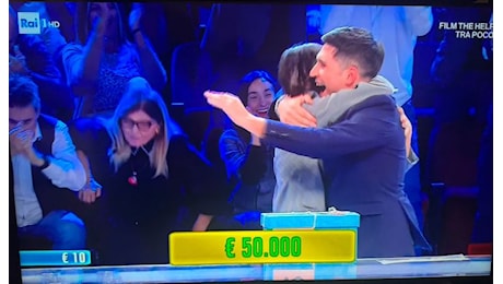 Luca Sansiviero da Vasto vince 50mila euro al gioco televisivo Affari Tuoi