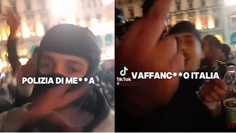 Vaffancu** Italia, video in piazza contro la polizia a Capodanno: arrivano le denunce