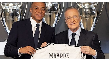 Real Madrid, le foto della presentazione di Kylian Mbappé