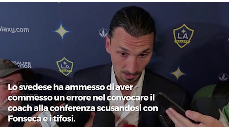 Milan, Ibrahimovic chiede scusa a Fonseca: «Un errore mandarlo in conferenza stampa»