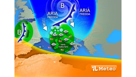 Meteo: Burrasca artica, tre giorni con Vento, Mareggiate, Freddo e anche Neve. L'analisi di Lorenzo Tedici