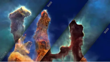 I Pilastri della Creazione si mostrano in 3D: il video della Nasa che incanta