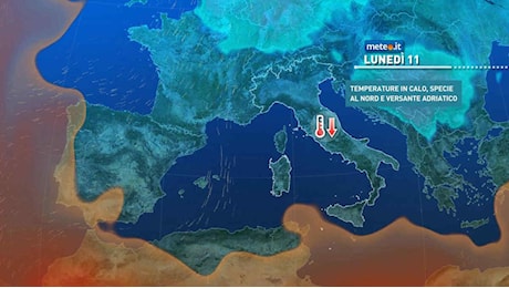 Meteo: aria fredda a inizio settimana e tempo instabile. Ecco dove