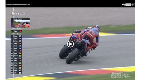 MotoGP, VIDEO - Scontro al Sachsenring: Morbidelli incrocia su Marquez, per un pelo...