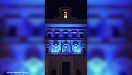 Giornata internazionale diabete, Montecitorio si illumina di blu