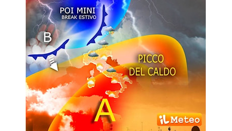 Meteo: picco del Caldo con l'anticiclone Caronte, poi arriva un mini-break estivo; i dettagli