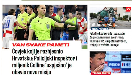 Accuse deliranti dalla Croazia: L'arbitro è il favorito di Collina, era in missione per far passare l'Italia