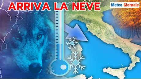 Il METEO sta per sprofondare nel crudo Inverno