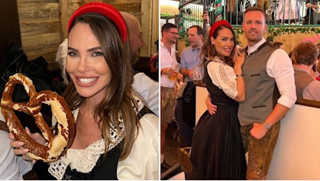 Ilary Blasi la “Bavarese”: all’Oktoberfest bretzel, birra e balli tradizionali con Bastian Muller