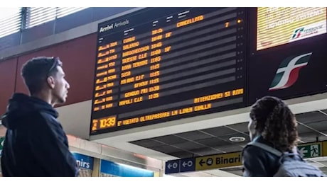 Ferrovie dello Stato, sciopero di 24 ore tra sabato e domenica