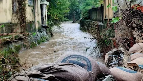 Maltempo, situazione monitorata. Caduto qualche albero, ma nessuna criticità - Foto e video, ancora la “cascata” dalle Mura