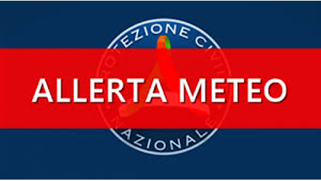 Avviso urgente allerta meteo