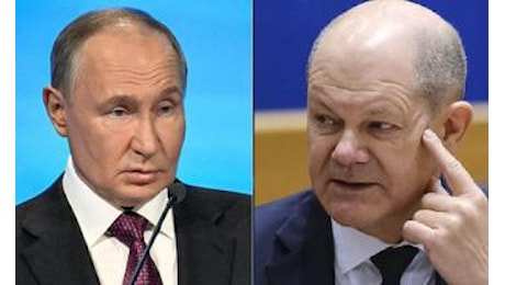 Ucraina, telefonata di un’ora tra il cancelliere Olaf Scholz e Vladimir Putin