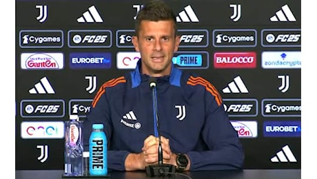 Empoli Juve, la conferenza LIVE di Thiago Motta